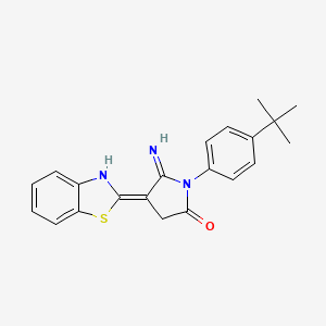 5-Amino-4-(benzo[d]thiazol-2-yl)-1-(4-(tert-butyl)phenyl)-1,3-dihydro-2H-pyrrol-2-one