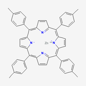 molecular formula C48H36N4Zn B15093242 zinc;5,10,15,20-tetrakis(4-methylphenyl)porphyrin-22,24-diide 