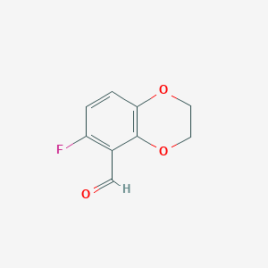 6-Fluoro-2,3-dihydro-1,4-benzodioxine-5-carbaldehyde