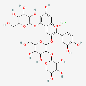 molecular formula C32H39ClO20 B15093261 Cyanidin 3-sambubioside-5-glucoside chloride 