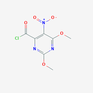 2,6-Dimethoxy-5-nitropyrimidine-4-carbonyl chloride