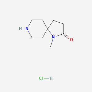 molecular formula C9H17ClN2O B1509327 1-Methyl-1,8-diazaspiro[4.5]decan-2-one hydrochloride 