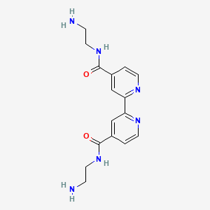 molecular formula C16H20N6O2 B15093284 4,4'-Bis[(2-aminoethyl)aminocarbonyl]-2,2'-bipyridine 