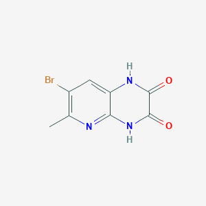 7-Bromo-6-methyl-1,4-dihydro-pyrido[2,3-b]pyrazine-2,3-dione