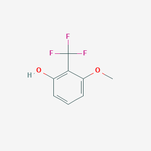 molecular formula C8H7F3O2 B15093308 3-Methoxy-2-(trifluoromethyl)phenol 