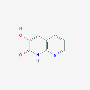 molecular formula C8H6N2O2 B15093320 3-Hydroxy-1,2-dihydro-1,8-naphthyridin-2-one 