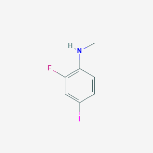 molecular formula C7H7FIN B15093328 2-fluoro-4-iodo-N-methylaniline CAS No. 1260827-01-7