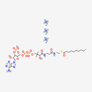 molecular formula C31H63N10O17P3S B15093341 decanoyl Coenzyme A (ammonium salt) 