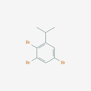 molecular formula C9H9Br3 B15093346 1,2,5-Tribromo-3-isopropylbenzene 