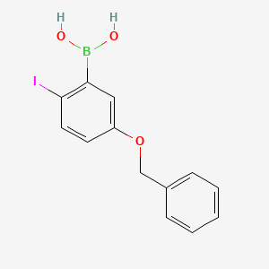 2-Iodo-5-(phenylmethoxy)phenylboronic acid