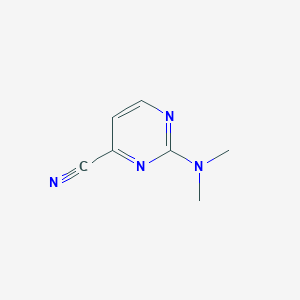 molecular formula C7H8N4 B15093432 2-(Dimethylamino)pyrimidine-4-carbonitrile CAS No. 79605-00-8