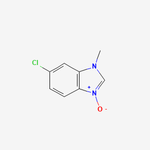 molecular formula C8H7ClN2O B15093488 Benzimidazole,6-chloro-1-methyl-,3-oxide(8CI) 