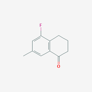 molecular formula C11H11FO B15093522 5-Fluoro-7-methyl-3,4-dihydronaphthalen-1(2H)-one CAS No. 837373-14-5