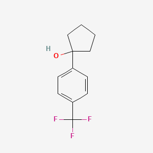 molecular formula C12H13F3O B15093573 Cyclopentanol, 1-[4-(trifluoromethyl)phenyl]- CAS No. 29480-11-3