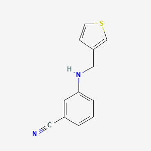 molecular formula C12H10N2S B15093583 3-[(3-Thienylmethyl)amino]benzonitrile 