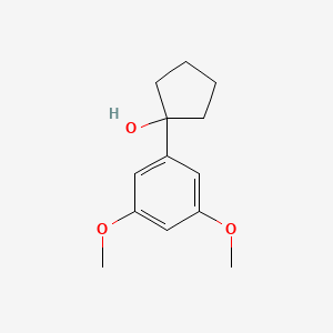 molecular formula C13H18O3 B15093606 Cyclopentanol, 1-(3,5-dimethoxyphenyl)- CAS No. 88418-32-0