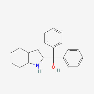 molecular formula C21H25NO B15093660 (2S,3aS,7aS)-Octahydro-alpha,alpha-diphenyl-1H-indole-2-methanol 