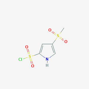 4-(methylsulfonyl)-1H-pyrrole-2-sulfonyl chloride