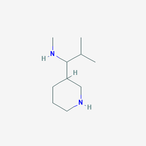 molecular formula C10H22N2 B15093677 Methyl[2-methyl-1-(piperidin-3-yl)propyl]amine 