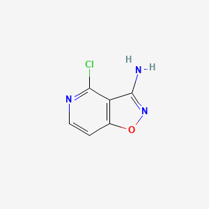 molecular formula C6H4ClN3O B15093691 4-Chloroisoxazolo[4,5-c]pyridin-3-amine 