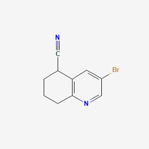 3-Bromo-5,6,7,8-tetrahydroquinoline-5-carbonitrile