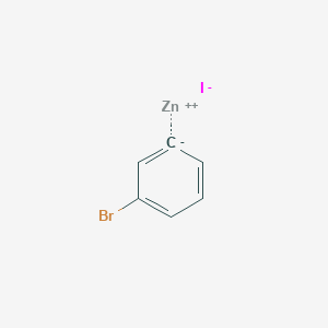 molecular formula C6H4BrIZn B15093716 3-Bromophenylzinc iodide, 0.5M in THF, packaged under Argon in resealable ChemSeal^t bottles 