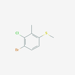 molecular formula C8H8BrClS B15093729 (4-Bromo-3-chloro-2-methylphenyl)(methyl)sulfane CAS No. 127049-88-1