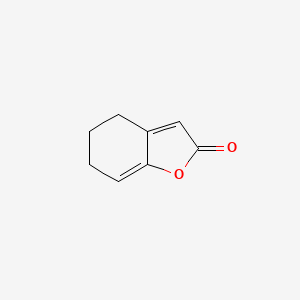 molecular formula C8H8O2 B15093735 2(4H)-Benzofuranone, 5,6-dihydro- CAS No. 768-17-2