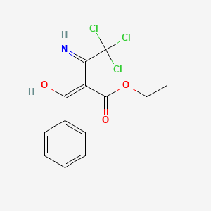 ethyl (2E)-4,4,4-trichloro-2-[hydroxy(phenyl)methylidene]-3-iminobutanoate