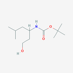 tert-butyl N-(1-hydroxy-5-methylhexan-3-yl)carbamate