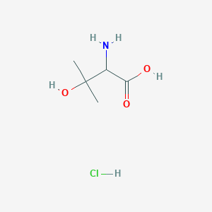 molecular formula C5H12ClNO3 B15093938 (S)-2-Amino-3-hydroxy-3-methylbutanoic acid hcl 