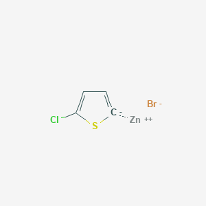 molecular formula C4H2BrClSZn B15093941 5-Chloro-2-thienyl zinc bromide 