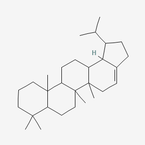 molecular formula C29H48 B15093954 5a,5b,8,8,11a-pentamethyl-1-propan-2-yl-2,3,5,6,7,7a,9,10,11,11b,12,13,13a,13b-tetradecahydro-1H-cyclopenta[a]chrysene 