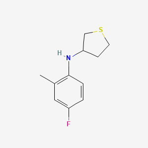 molecular formula C11H14FNS B15093989 N-(4-fluoro-2-methylphenyl)thiolan-3-amine 