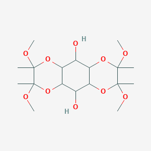 molecular formula C18H32O10 B15094027 5,6,12,13-tetramethoxy-5,6,12,13-tetramethyl-4,7,11,14-tetraoxatricyclo[8.4.0.03,8]tetradecane-2,9-diol 