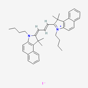 molecular formula C39H45IN2 B1509403 3-Butyl-2-[3-(3-butyl-1,3-dihydro-1,1-dimethyl-2h-benz[e]indol-2-ylidene)-1-propen-1-yl]-1,1-dimethyl-1h-benz[e]indolium iodide 