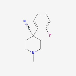 4-(2-Fluorophenyl)-1-methylpiperidine-4-carbonitrile