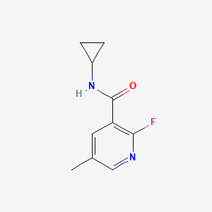 molecular formula C10H11FN2O B15094045 N-cyclopropyl-2-fluoro-5-methylnicotinamide 