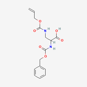 molecular formula C15H18N2O6 B15094093 2-(Phenylmethoxycarbonylamino)-3-(prop-2-enoxycarbonylamino)propanoic acid 