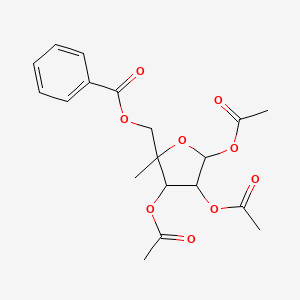 (3,4,5-Triacetyloxy-2-methyloxolan-2-yl)methyl benzoate