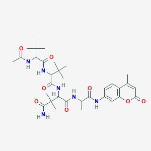 molecular formula C33H48N6O8 B15094105 Ac-DL-Gly(tBu)-DL-Gly(tBu)-DL-Asn(3,3-diMe)-DL-Ala-AMC 