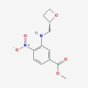 methyl 4-nitro-3-[[(2S)-oxetan-2-yl]methylamino]benzoate