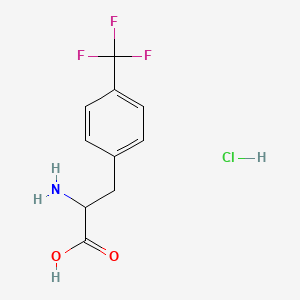 molecular formula C10H11ClF3NO2 B15094127 H-Phe(4-CF3)-OH 