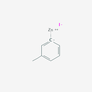 molecular formula C7H7IZn B15094134 zinc;methylbenzene;iodide 