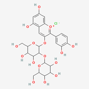 molecular formula C27H31ClO16 B15094139 Cyanidin 3-sophoroside (hydrochloride) 