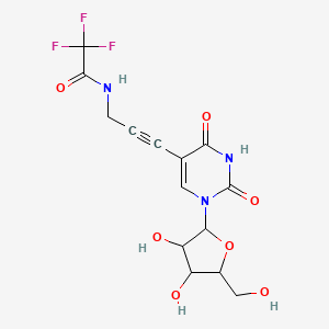 N-[3-[1-[3,4-dihydroxy-5-(hydroxymethyl)oxolan-2-yl]-2,4-dioxopyrimidin-5-yl]prop-2-ynyl]-2,2,2-trifluoroacetamide