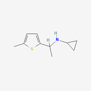 molecular formula C10H15NS B15094152 N-[1-(5-Methylthiophen-2-YL)ethyl]cyclopropanamine 