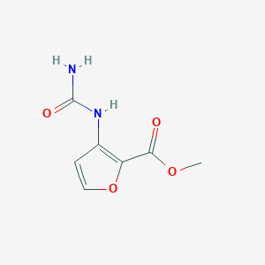 molecular formula C7H8N2O4 B1509417 Methyl 3-ureidofuran-2-carboxylate CAS No. 1093066-63-7