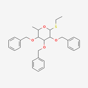 2-ethylsulfanyl-6-methyl-3,4,5-tris(phenylmethoxy)oxane