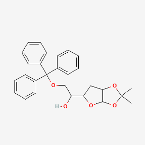 1-O,2-O-Isopropylidene-6-O-(triphenylmethyl)-3-deoxy-alpha-D-ribo-hexofuranose